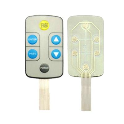 China Telecommunication Equipment China OEM Waterproof Metal Dome Membrane Keypads Switch With Pillow Embossed Button for sale