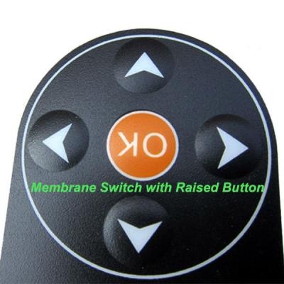 China waterproof & Embossed Scratch-Resistant Custom Tactile Buttons Graphic Coated PC Nameplate Supplier for sale