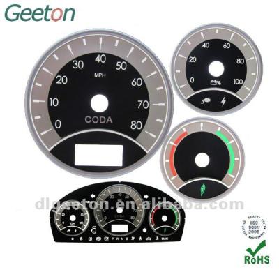 China Good Light Transmission 3D Dial Punch Automotive Tachometer for sale