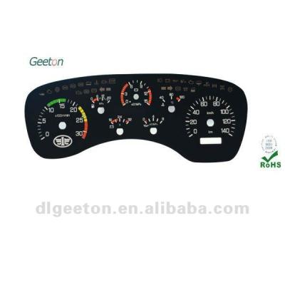 China Good Custom 2D PC Light Transmission Truck Punch Dashboards for sale