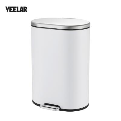 China 6L Home Hotel Bathroom Stainless Steel Trash Bin/Trash/Foot Pedal Stocked Trash Can With Inner Bucket for sale