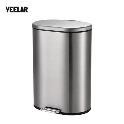 China Stored Manufacturers Wholesale 6L Quiet Slow Drop Stainless Steel Household Storage Bins for sale