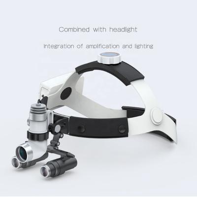 China Medical Dental Magnifying Glasses Magnifying Surgical Loupes For Ear Nose Surgery Powering Industrial Headlight Jewelry Led Magnifier for sale