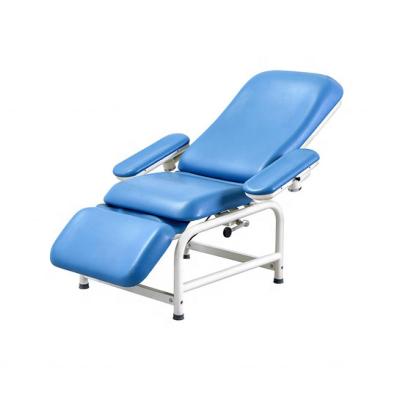 China Modern Manual Type Iron Spray Clinic Equipment Simple Blood Donation High Height Hospital Chair for sale