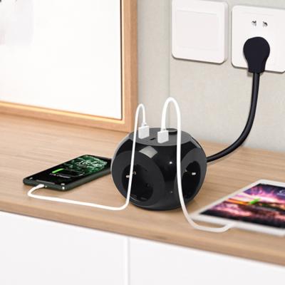 China EU design cube power strip standard special power socket 2021 new trend residential/multi-purpose wholesale with usb for sale