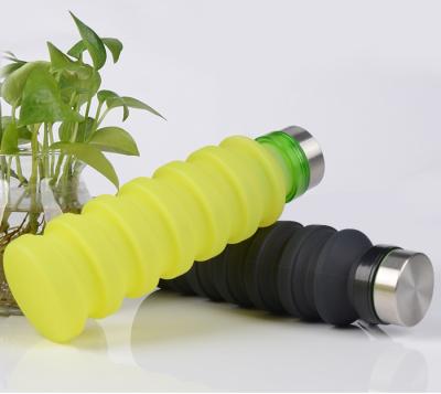 China Stocked New Products Free Collapsible Silicone Water Bottle Sport Water Bottle for sale