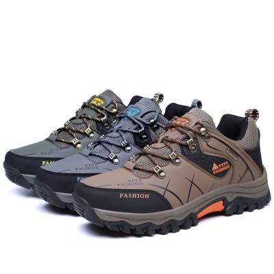 China SA-069 High Waterproof Outdoor Hiking Shoes Mens Non-slip Mountaineering Ankle Boot Shoes Camping Manufacture for sale