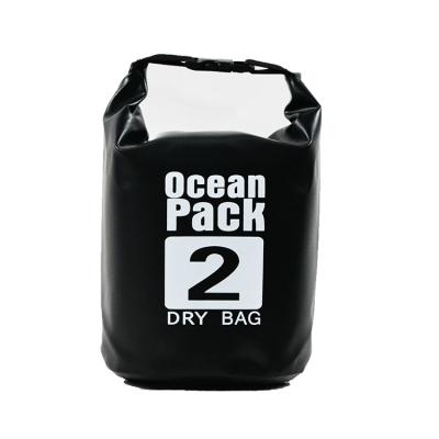 China 500D PVC dry bag 2L promotional waterproof custom logo printing mixed color order is accepted 500D PVC ocean package bags for sale