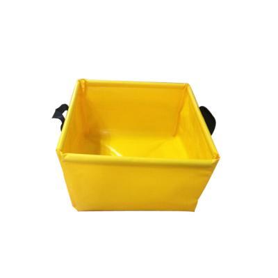 China Waterproof Portable Outdoor Travel Wash Basin Bucket Bowl Sink Wash Bag Collapsible Folding Camping Water Bucket for sale