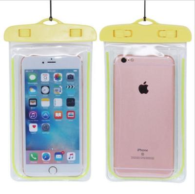 China Universal Outdoor Sports Floating Clear Waterproof Mobile Phone Bag Waterproof Mobile Phone Case Pouch For Cell Phones for sale