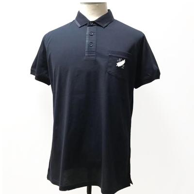 China Anti-wrinkle custom all over sublimation printing 100% cotton T-shirt Polo Print Mens Polo Shirt for sale