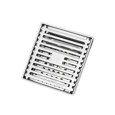 China Bathroom Accessories Anti-odor Floor Drain Shower Sustainable Square Floor Drain With Removable Stainer for sale