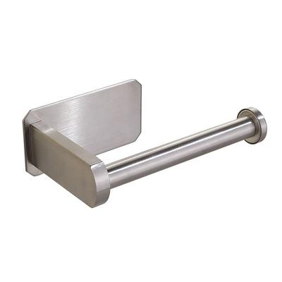 China Durable Stainless Steel Paper Roll Holder Black / Silver Color Customized Length Bathroom Towel Holder for sale