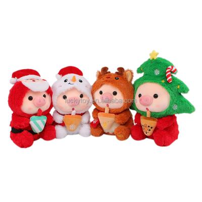 China Decoration Wholesale 25cm Christmas bubble tea soft plush toy making low moq dropshipping custom plush toy boba for sale