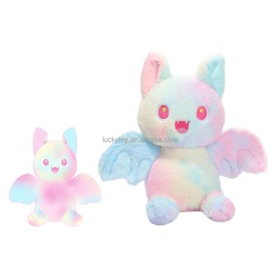 China Custom decoration rainbow bat plush toys plush toys professional china manufacturer custom toy personalized softly for sale