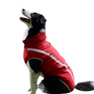 China Sustainable Luxury PP Cotton Reflective Vest Keep Warm Wholesale Custom Pet Vest For Dog In Cold Winter Weather. for sale