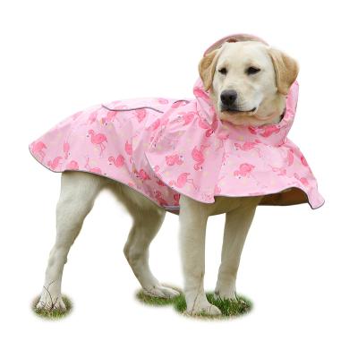 China Sustainable Designer Small and Medium Pets Rain Coat Pet Custom Wholesale Rainproof Dog Clothes Rain Walk For Dogs for sale