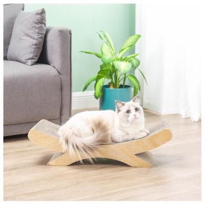 China Viable Modern Cute X Shape Cat Furniture Protector Toy Scratch Large Corrugated Board Work Area For Cat. for sale