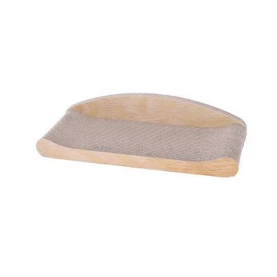 China Viable Modern Cute Bed Form Cat Furniture Protector Toy Scratch Large Corrugated Board Work Area For Cat. for sale