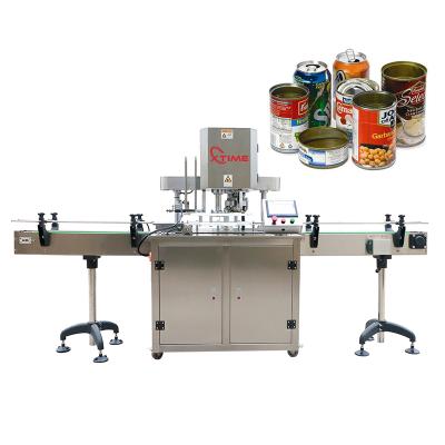 China High Speed ​​Automatic Food Paper Can Sealing Machine Tin Can Sealer Pet Food Box Seamer for sale