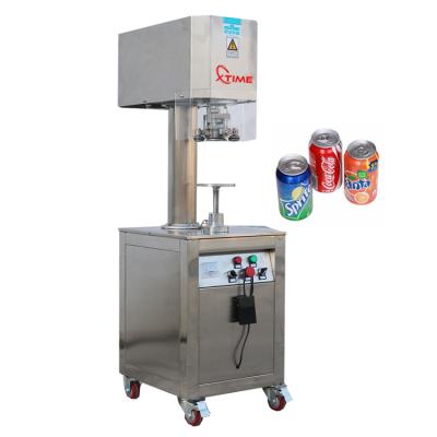 China Food Beverage Can Open Sealing Machine /Easy Box Sealing Machine / Beverage Foil Can Seaming Machine for sale