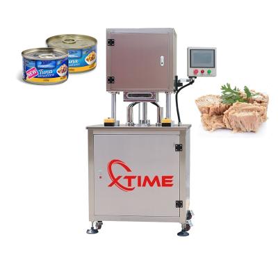 China Beverage Tin Can Electric Semi-automatic Manual Vacuum Nitrogen Sealing Machine For Canned Mushroom for sale