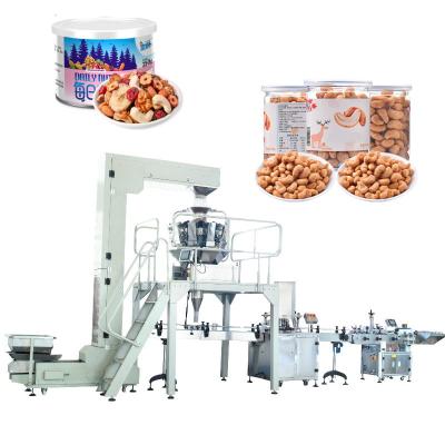 China Automatic Food Chrysanthemum Tea Filling Packaging Machine In Tin Cans Glass Bottle Plastic Cans for sale