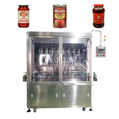 China Customizable Automatic Food Tomato Sauce/Jam Bottle Filling Packaging Machine Liquid Capping Line for sale