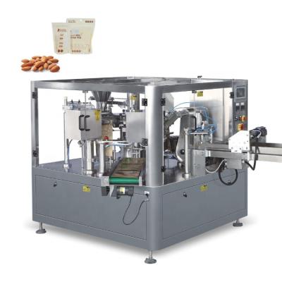 China Beverage Premade Automatic Pouch Rotary Doypack Packing Machine For Pet Food for sale