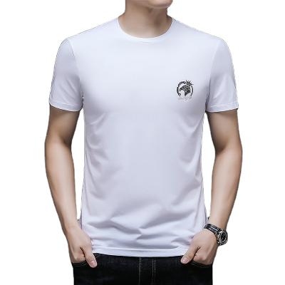 China TOP High Quality Wholesale Hot Sale White Short Sleeve T-shirt 100% Cotton T-shirt Business T-shirt Anti-Wrinkle T-shirt for sale