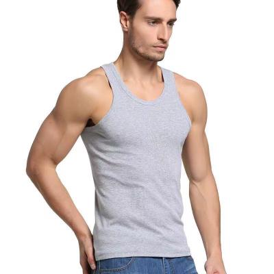 China QUICK DRY Men's Round Fitness Vest Cotton Summer Youth V Neck Manufacturer Breathable Sleeveless Push Up Wholesale Life Vest for sale