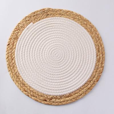 China Viable Creative Hand - Woven Handmade Heat Insulation Tea Cup Holder Mats New Design No Slip Cup Mats European Cup Caster for sale