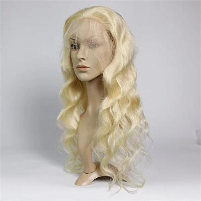 China Body Wave Blonde 613 Lace Wig Glueless Full Lace Body Wave Wigs Virgin Swiss Brazilian Hair Wholesale for sale