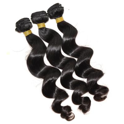 China Beautiful Wholesale Good Quality 100% Body Wave Virgin Hair Loose Wave Hair Weft for sale