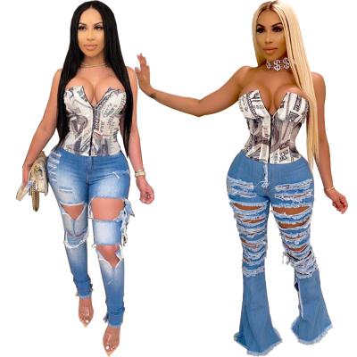 China New hot sale fashion QUICK DRY printed tight sleeveless chest-wrapped corset women outwear 2021 female casual vest tops for sale