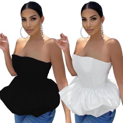 China 2021 Newest Design Fashion Solid Color Simple Skirts Women's Breathable Strapless Skirts for sale