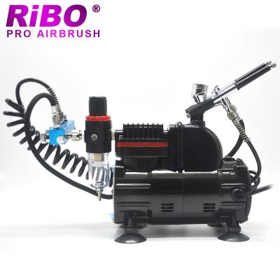 China Oil Free All Certificates Approved Auto Stop Function Airbrush Compressor Piston Oil Free Compressor for sale