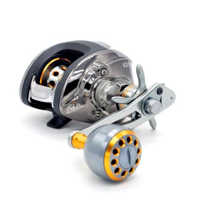 China Low Profile Baitcasting Reel With Crank Handle 6.3:1 Gear Ratio Casting Fishing Reel 0.28/130 for sale