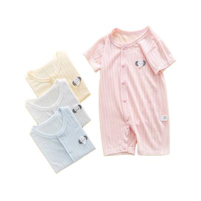 China 2021 New Baby Clothes Toddler Breathable One-Piece Rompers Summer Thin Short Sleeve Romper for sale