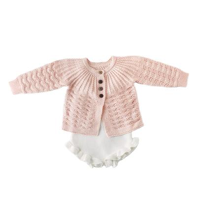 China Cute Baptism Minion Breathable Crochet White Baby Embroidered Girl Sweater Romper Outfits For 3-18 Months for sale