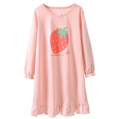 China Washable Kids Summer Dresses 2021 Children Small Toddler Girl Casual Pink Kids Sleep Dress Pretty For 4 To 14 Years for sale