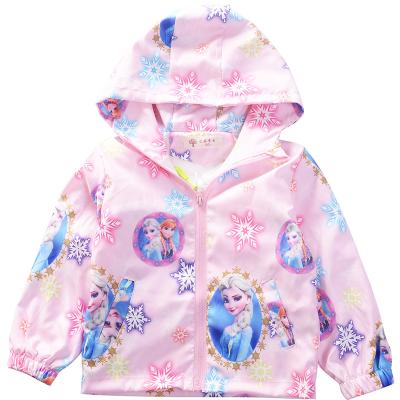 China 2021 Fashion Big Breathable Autumn Kid Best Friend Clothing Cartoon Jacket With Hood For 2-10y Kids Girl for sale