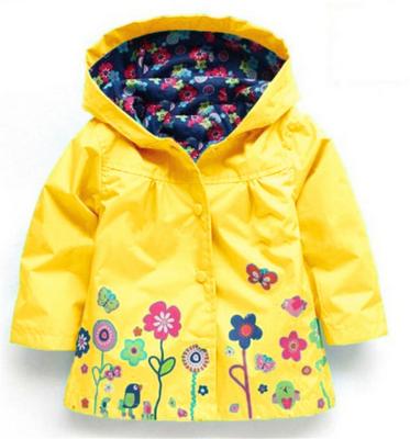 China Kids winter versity clothing 5-6 year autumn flower kids girls breathable custom jacket with butterfly for sale