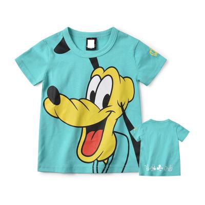 China Summer boys and girls cartoon T-shirts short-sleeved cotton shirts thin half-sleeved Japanese children's breathable clothing for sale