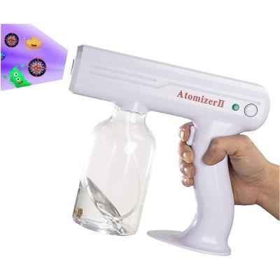 China Disinfection Spray Ready To Ship 800Ml Spray Gun Rechargeable Nano Spray Fogging Machine Portable Mist Sprayer Gun for sale