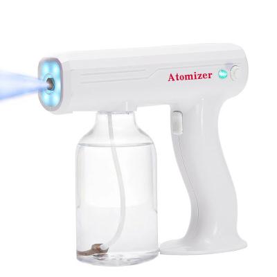 China Disinfection Spraying 2022 Battery Gun Handheld Electric Spray Gun Machine Cordless Nano Vapor Spray Gun For Car Room for sale