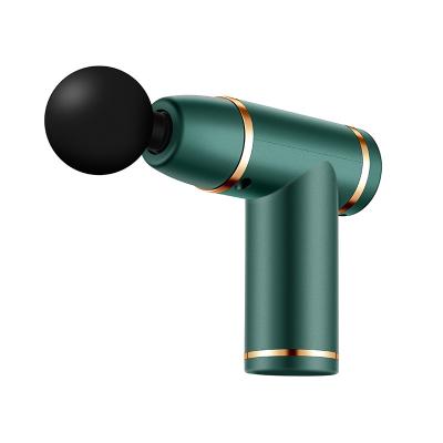 China Fascia Mini Gun Logo Design Gym Sports Massage Gun 2022 Custom Made Rechargeable Portable Powerful Hand Held Body Massage Machine New for sale