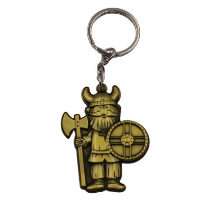 China Custom Metal Ancient Warriors 3D Metal Arm Key Chain for sale