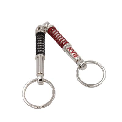 China Metal car piston shock absorbers main chain / spring shock absorber key ring for sale