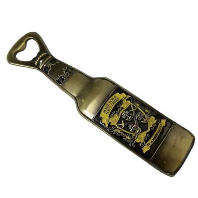 China Customized Viable Contracted Metal Fashion Bottle Opener Beer Opener Wine Gold Bottle Opener for sale